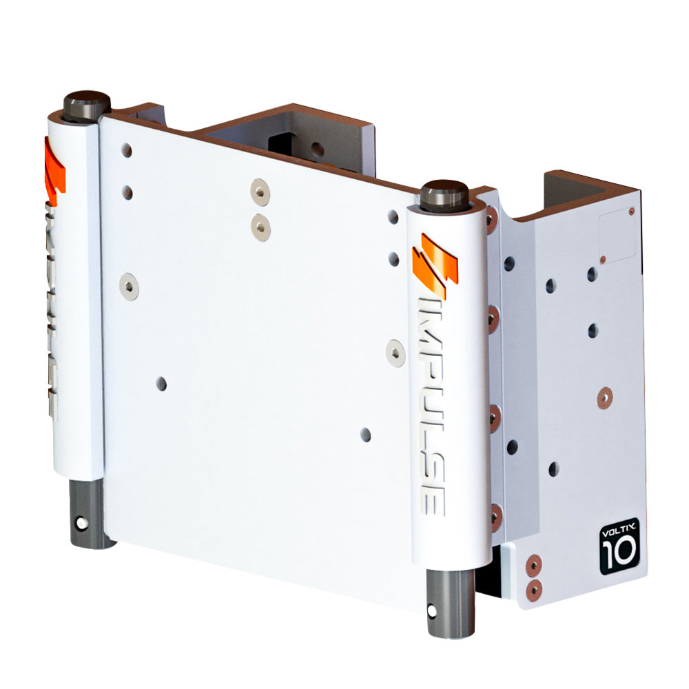 IMPULSE 10 Set Back Electric Jack Plate wStandard Control  White Cerakote 75072W